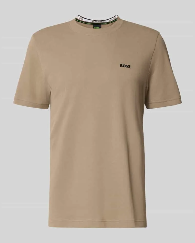 HUGO BOSS Regular Fit T-Shirt aus Baumwoll-Piqué Modell 'TS_PIQUE Khaki