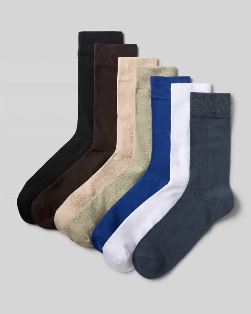 Jack & Jones Socken mit elastischem Rippenbündchen im 7er-Pack 