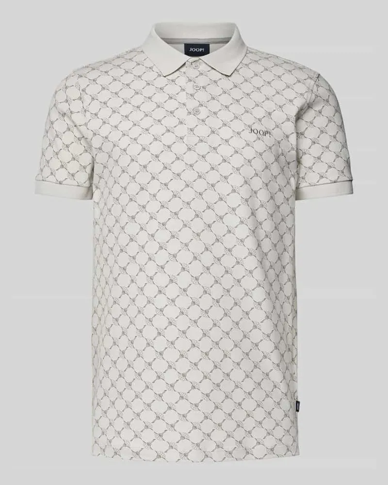 JOOP! Regular Fit Poloshirt mit Label-Stitching Modell 'Paigam Weiss
