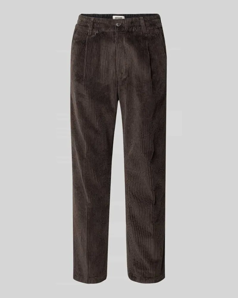 Drykorn Regular Fit Cordhose mit Gesäßtaschen Modell 'CHASY Dunkelbraun