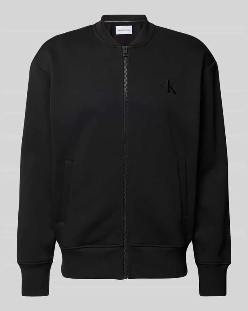 Calvin Klein Sweatjacke mit Label-Patch Modell 'APPLIQUE 
