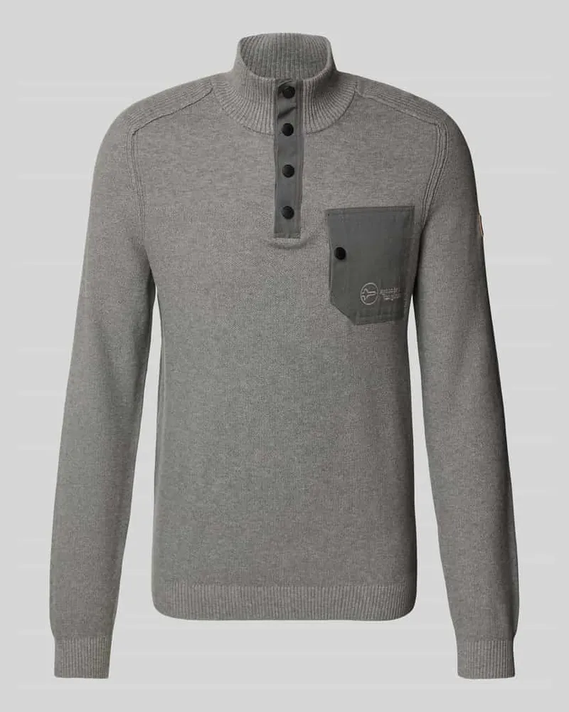 S.Oliver Regular Fit Strickpullover aus reiner Baumwolle in Piqué-Qualität 