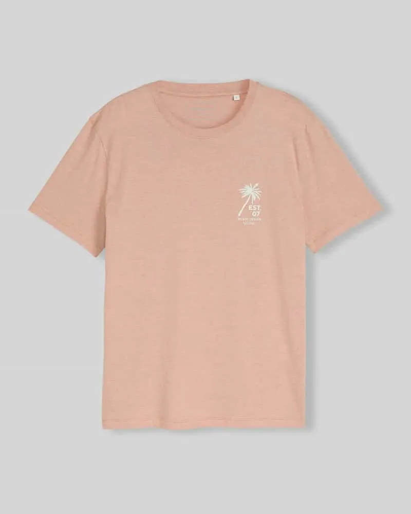 Tom Tailor Regular Fit T-Shirt aus reiner Baumwolle Orange