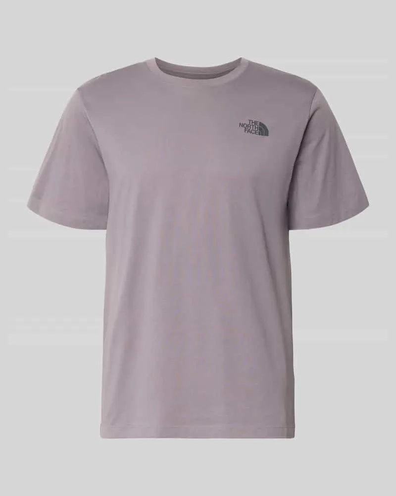 The North Face T-Shirt mit Logo und Rundhalsausschnitt Flieder