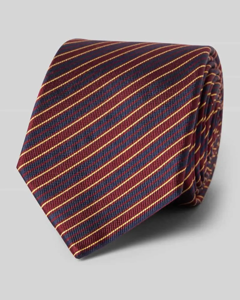 Blick Seidenkrawatte aus reiner Seide Bordeaux