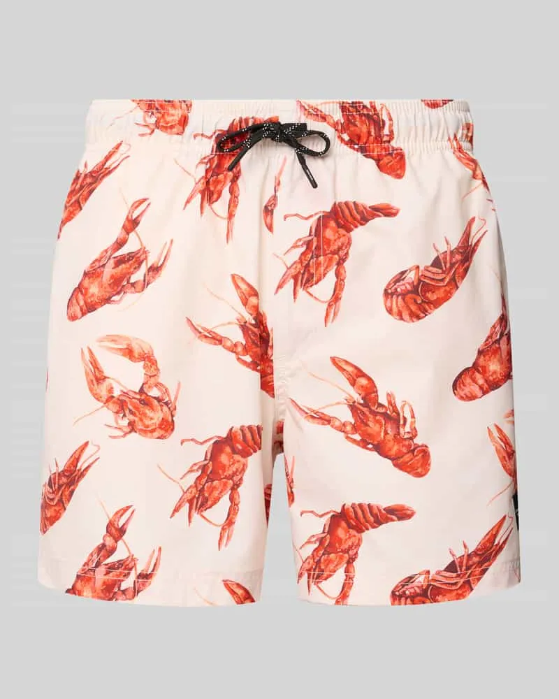 Jack & Jones Regular Fit Badeshorts mit Gesäßtasche Modell 'MAUI 