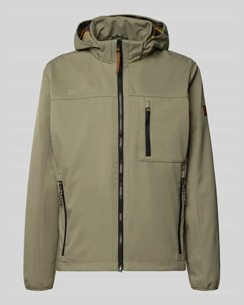 Camel Active Jacke mit Reißverschlusstaschen Khaki