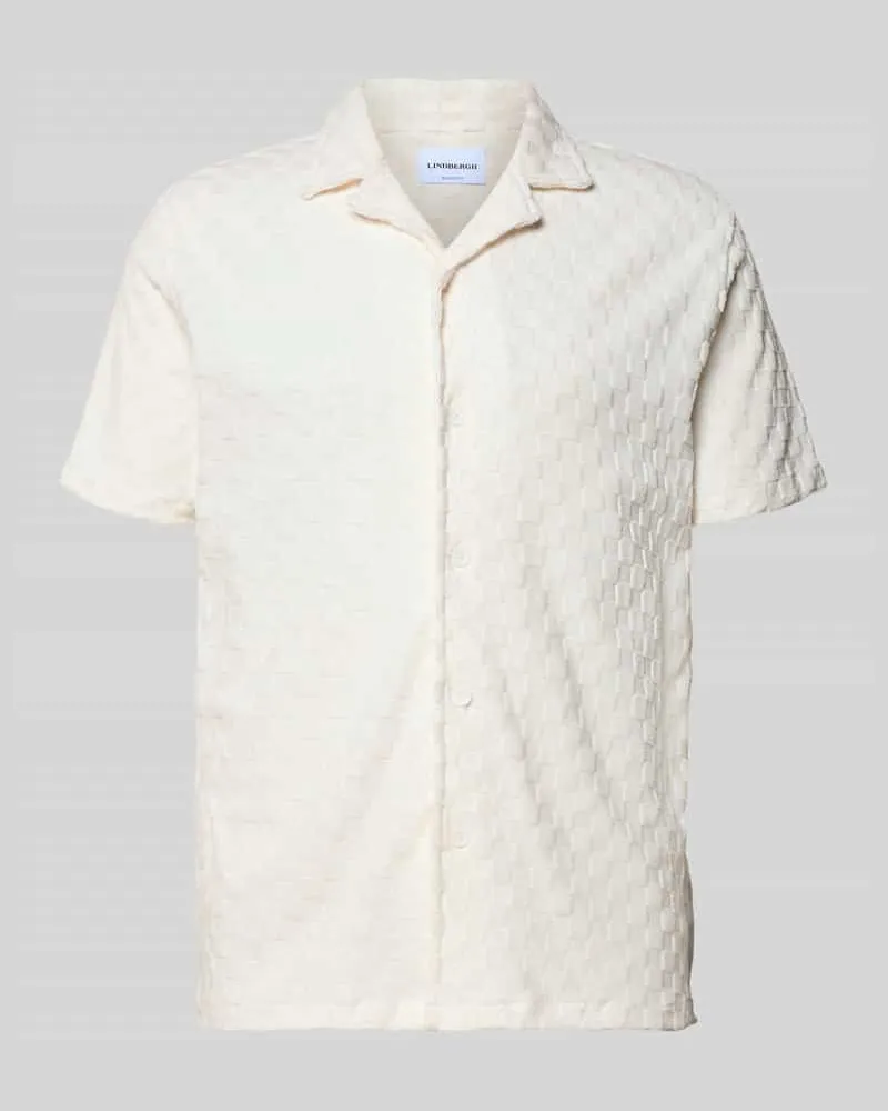 Lindbergh Regular Fit Freizeithemd mit Reverskragen Weiss