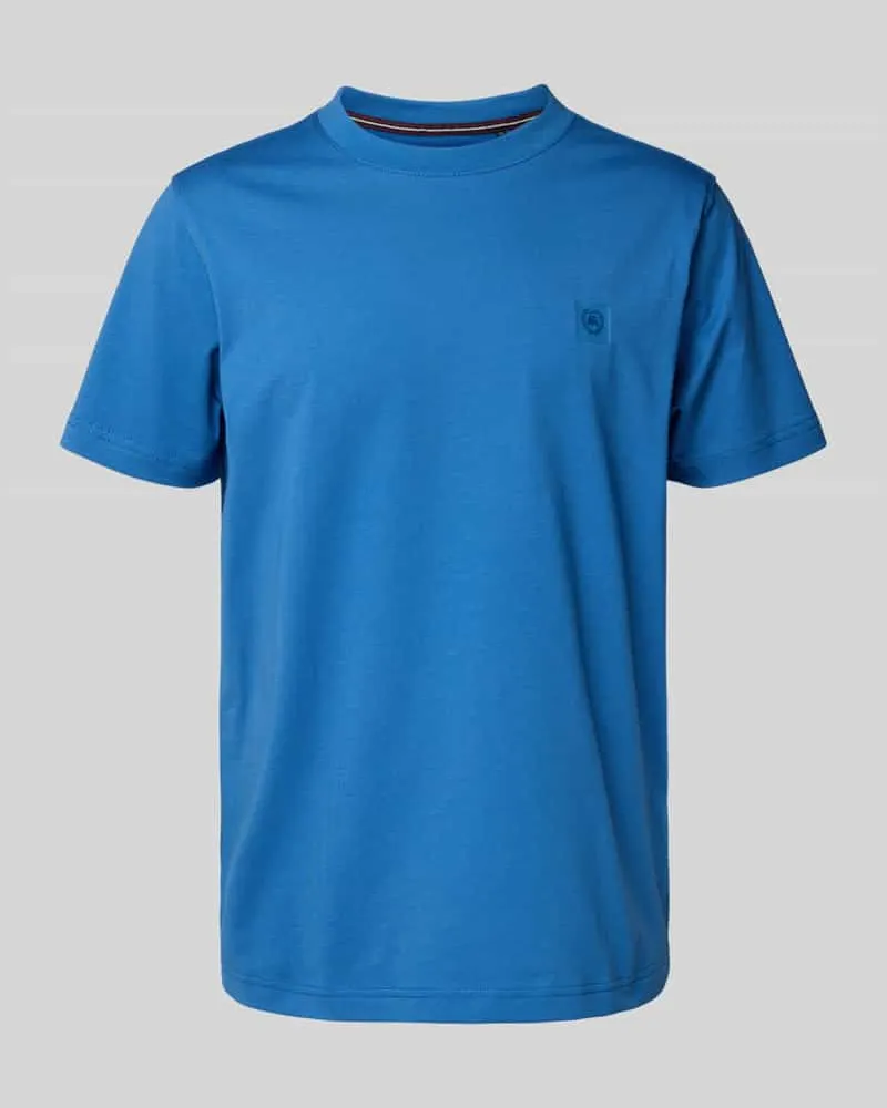 Lerros T-Shirt mit Label-Detail Petrol