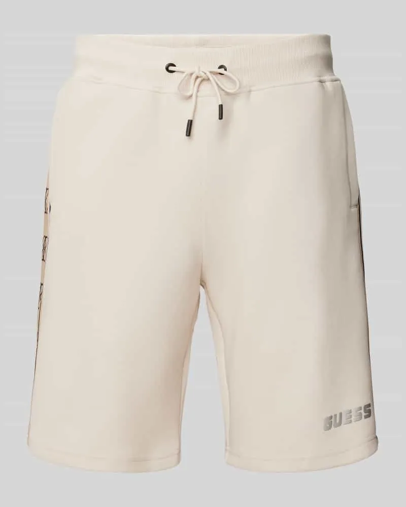 Guess Regular Fit Sweatshorts mit Label-Print Modell 'MICKEY 