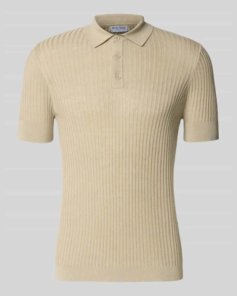 Antony Morato Slim Fit Poloshirt aus Viskose-Mix Beige