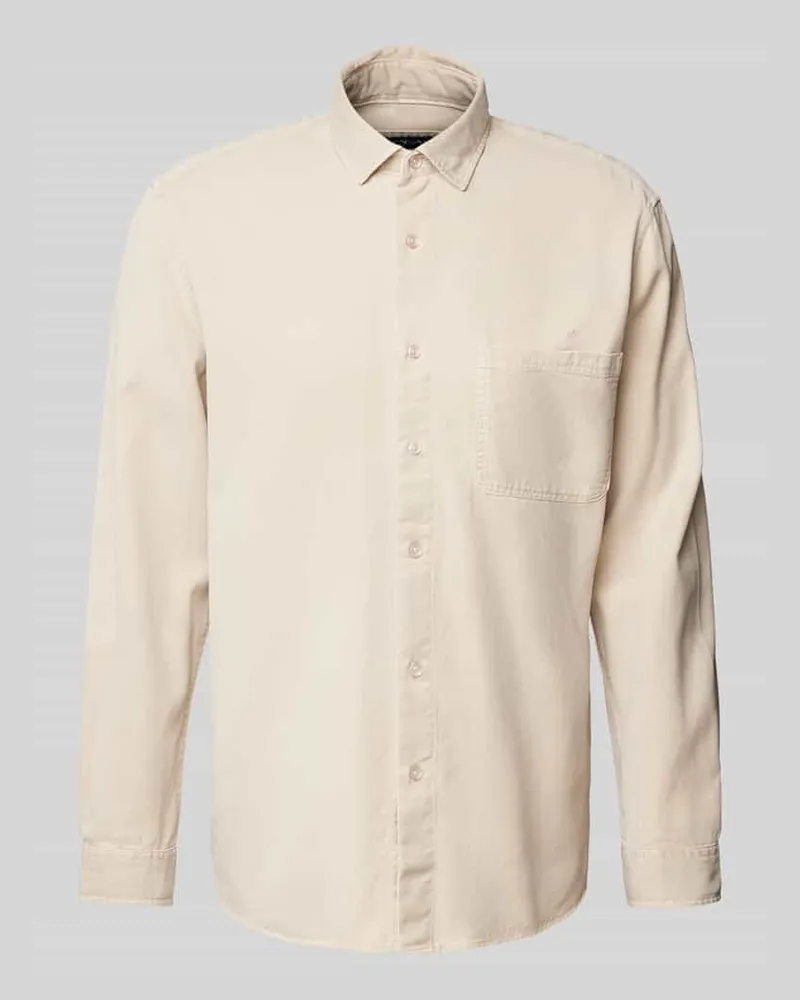 McNeal Regular Fit Freizeithemd mit Brusttasche Beige