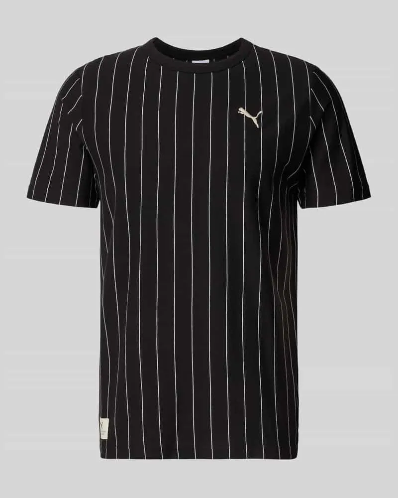 Puma Regular Fit T-Shirt mit Logo-Stitching Modell 'Class Black