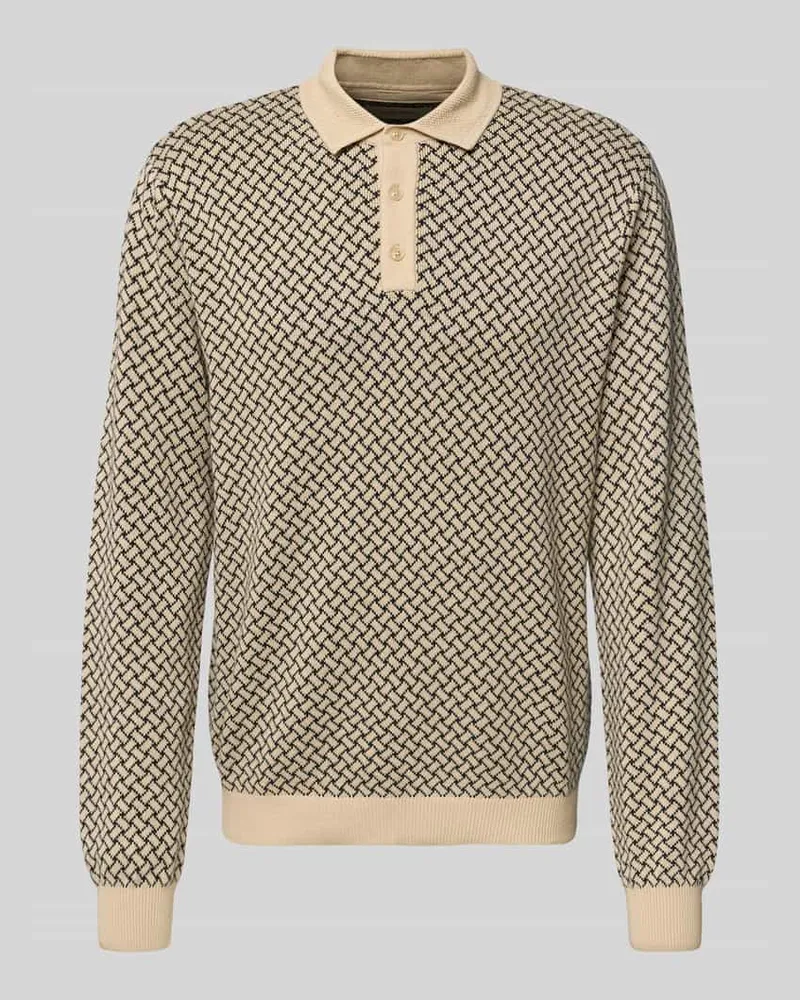 Blend Strickpullover mit Polokragen Modell 'BAO POLO KNIT Offwhite