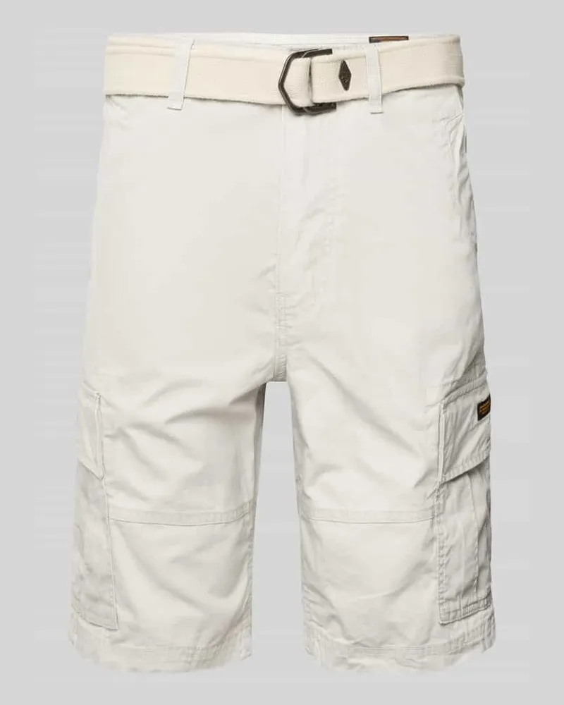 Superdry. Regular Fit Cargoshorts mit Gürtel Modell 'Heavy 