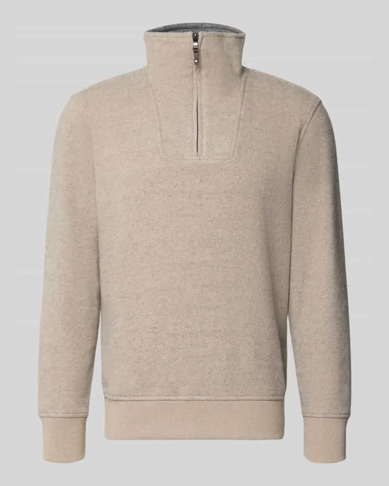 Ragman Troyer mit Reißverschluss Taupe