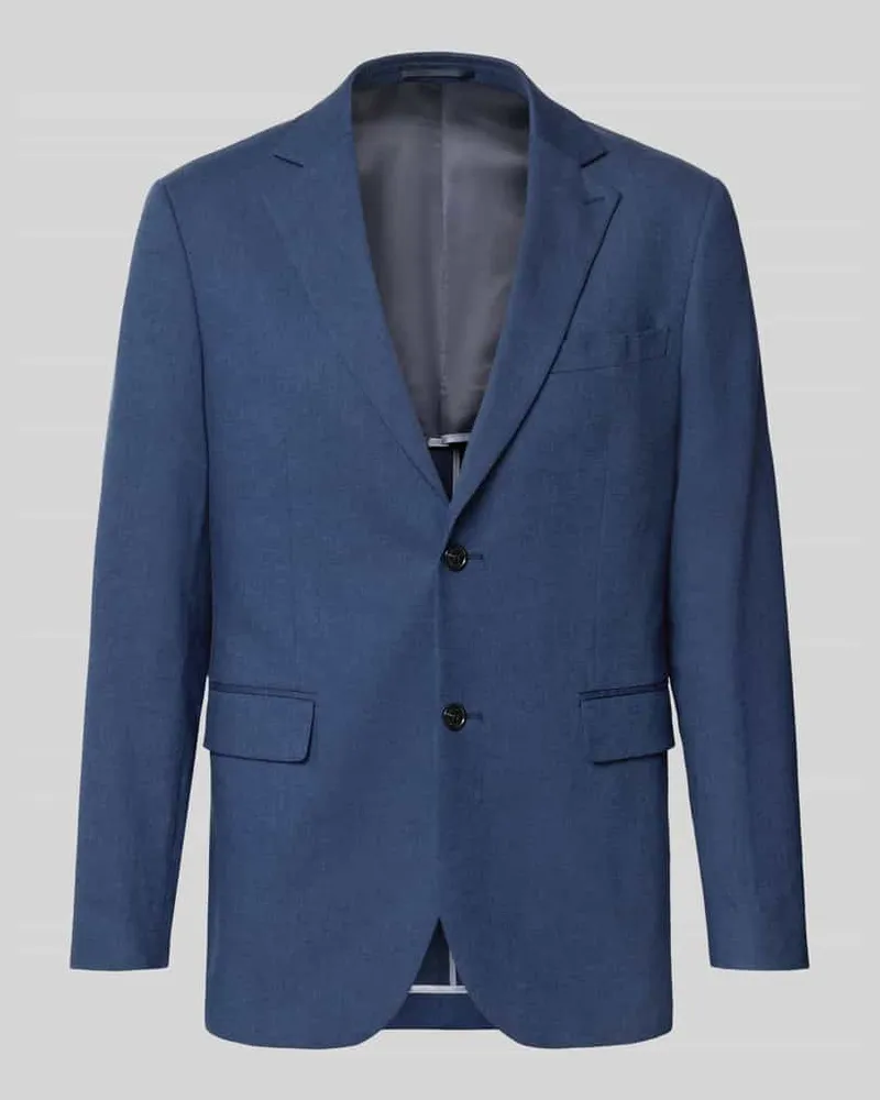 Matinique Straight Fit Sakko aus Leinen-Mix Modell 'Charles Blau