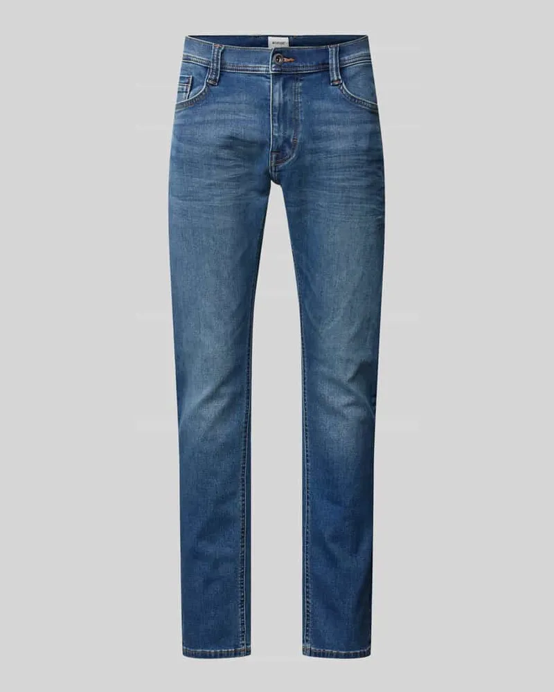 Mustang Slim Fit Jeans mit Label-Patch Modell 'OREGON 