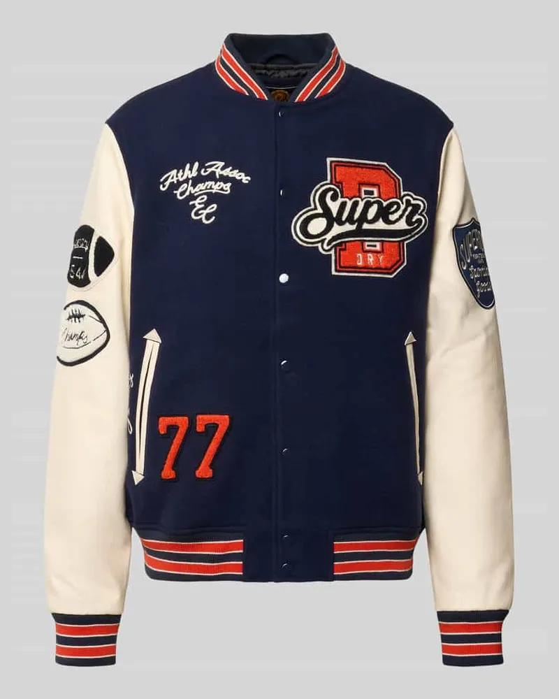 Superdry. Jacke mit Stehkragen Modell 'Flyweight Khaki