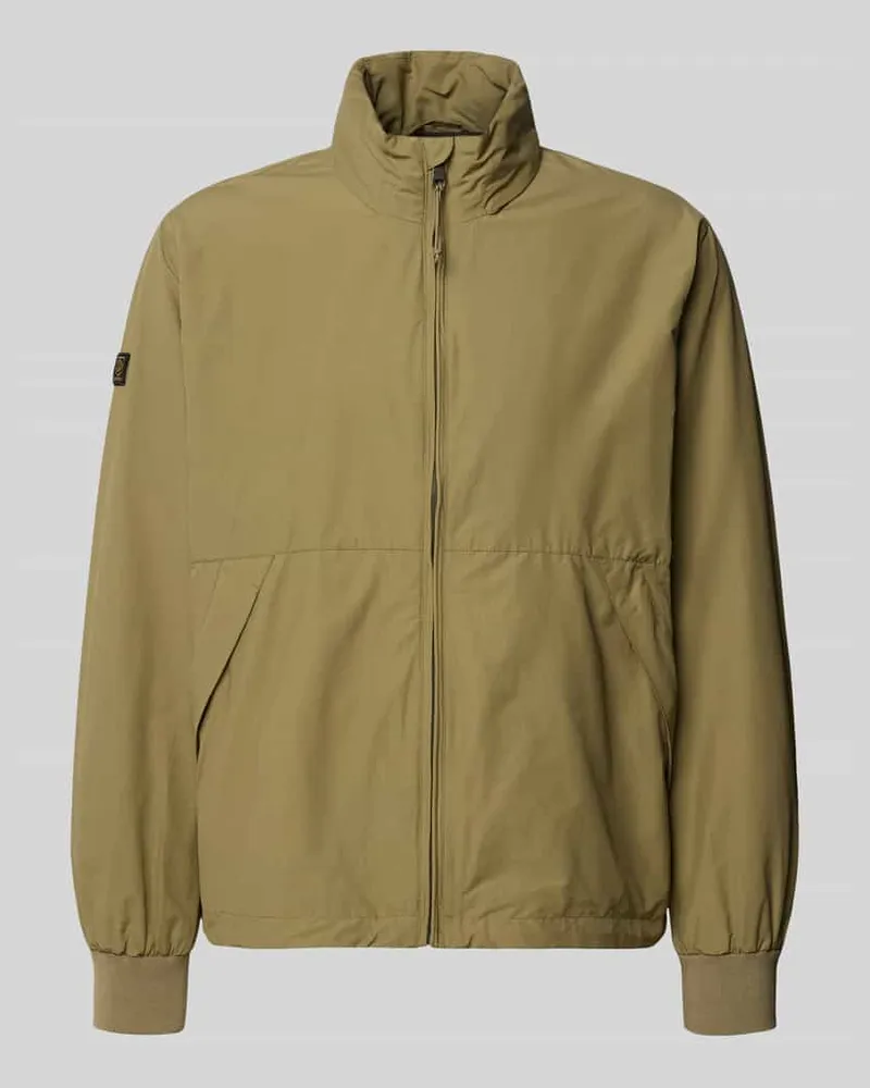 Superdry. Jacke mit Stehkragen Modell 'Flyweight Khaki
