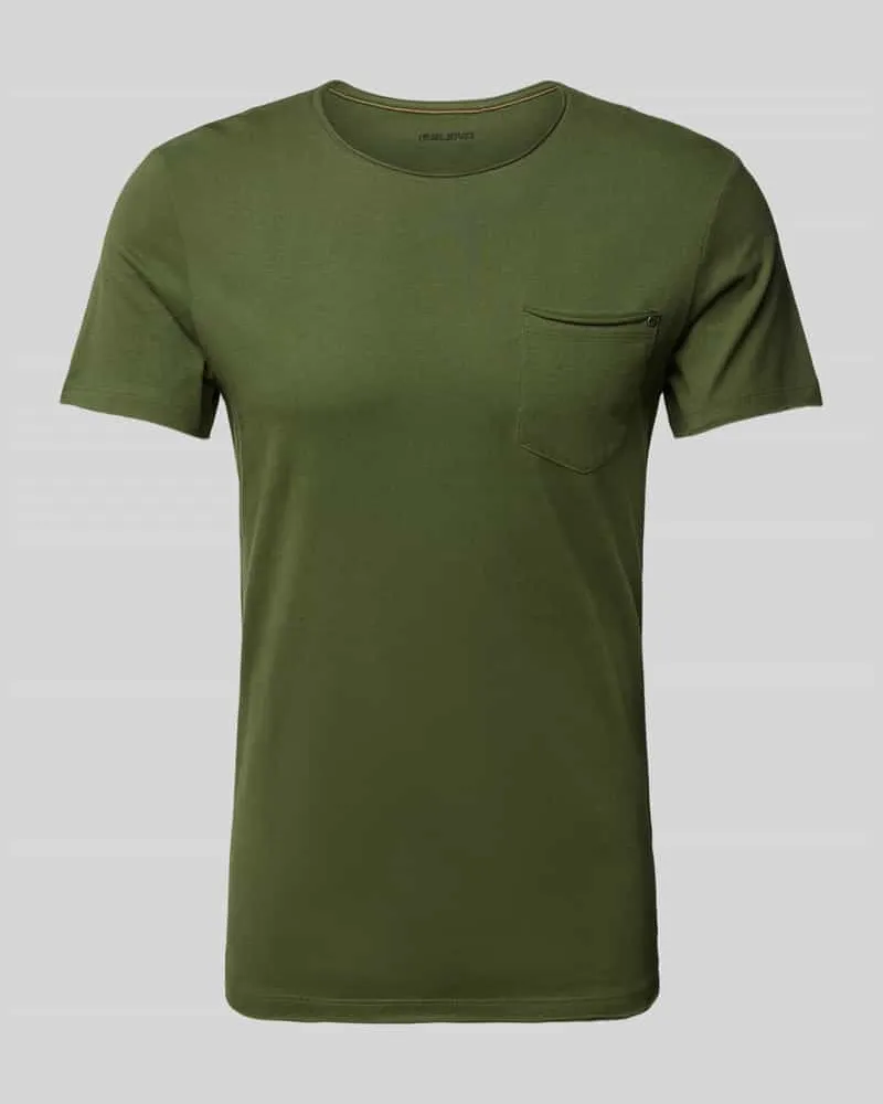 Blend T-Shirt mit Rundhalsausschnittt Modell 'NOEL Dunkelgruen