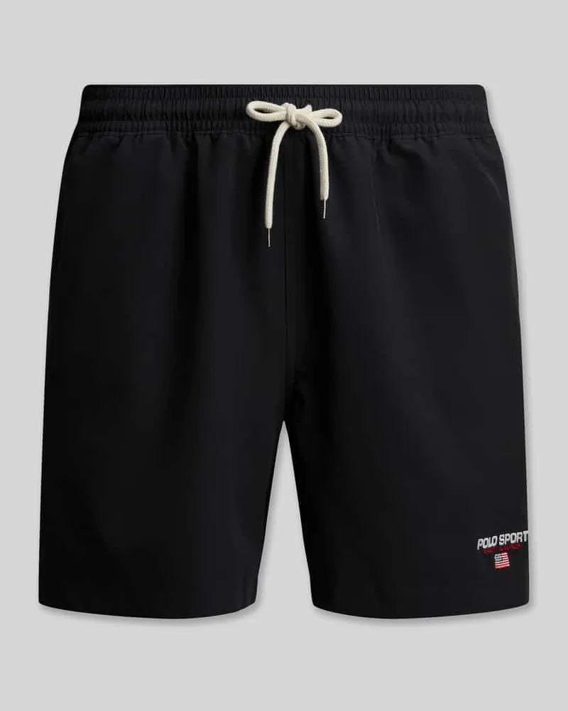 Ralph Lauren Badeshorts mit Label Stitching Black