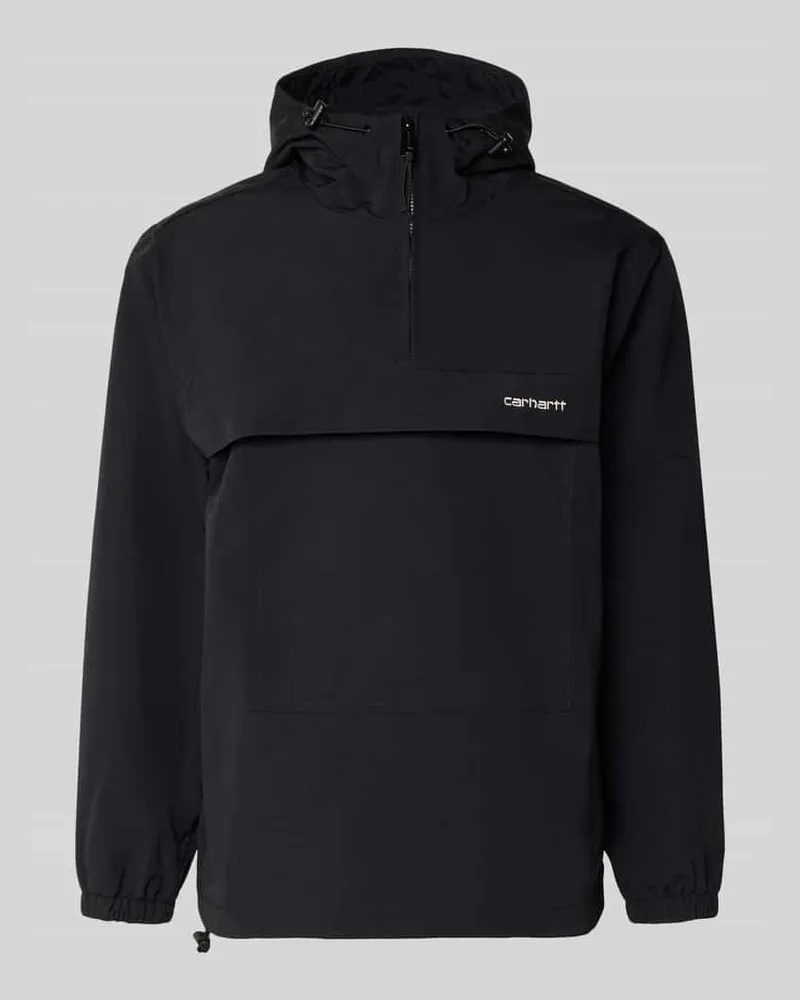 Carhartt WIP Windbreaker mit Label-Stitching Black