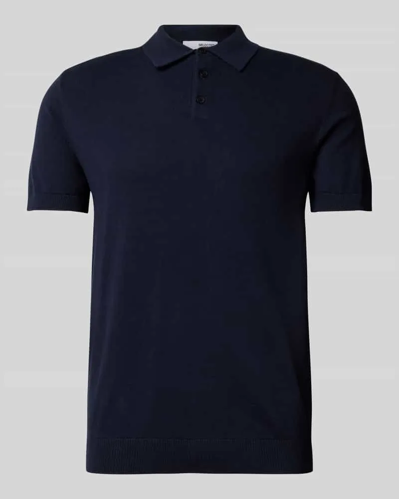 Selected Homme Poloshirt mit elastischen Abschlüssen 