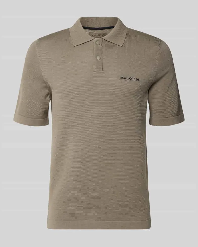Marc O'Polo Regular Fit Poloshirt aus reiner Baumwolle  × DFB Travel Collection Taupe