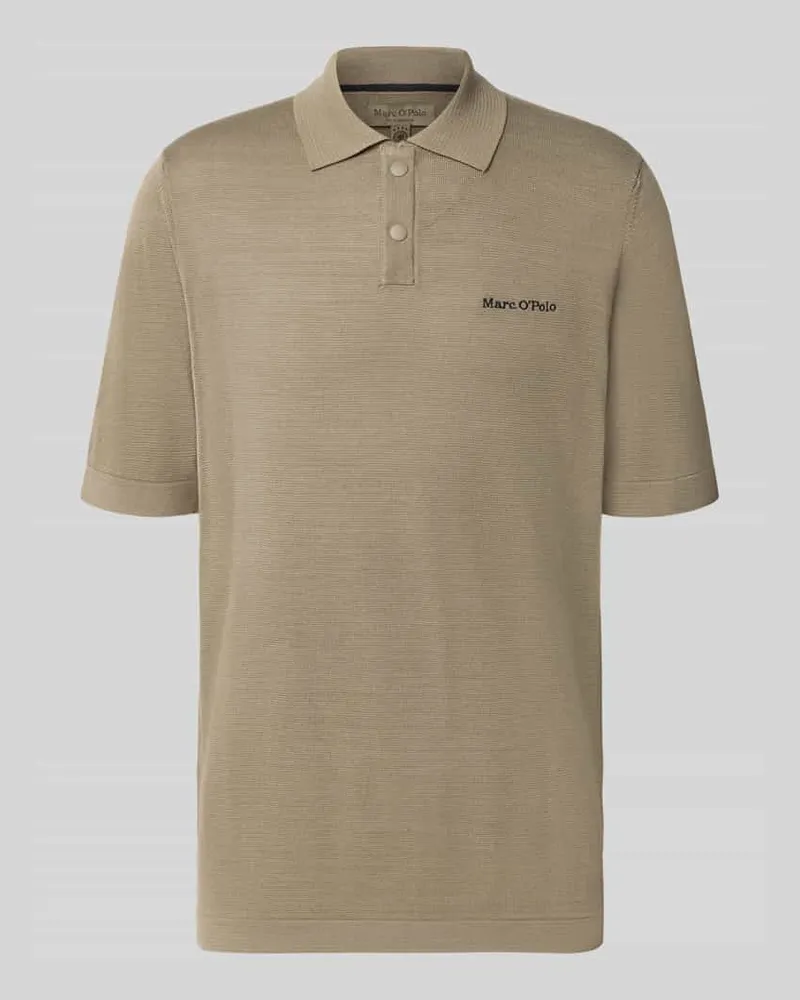 Marc O'Polo Regular Fit Poloshirt aus reiner Baumwolle -  × DFB Travel Collection Taupe