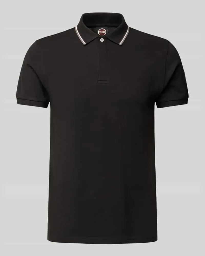 Colmar Slim Fit Poloshirt aus Baumwolle Black