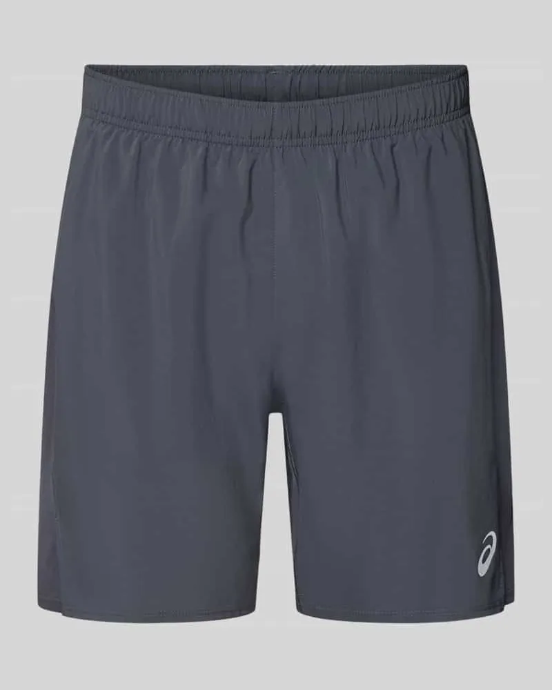 Asics Shorts mit elastischem Bund und Logo Anthrazit
