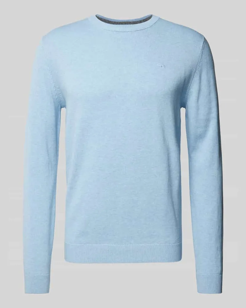 Tom Tailor Strickpullover mit Label-Stitching Modell 'BASIC 