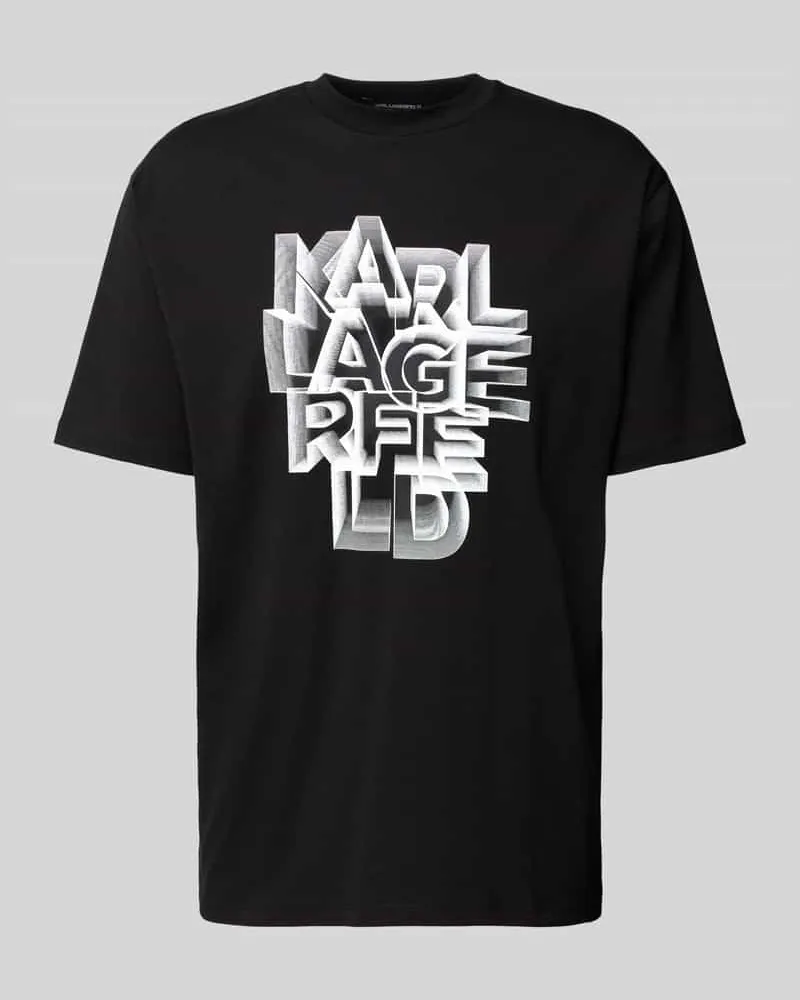 Karl Lagerfeld T-Shirt mit Label-Print 