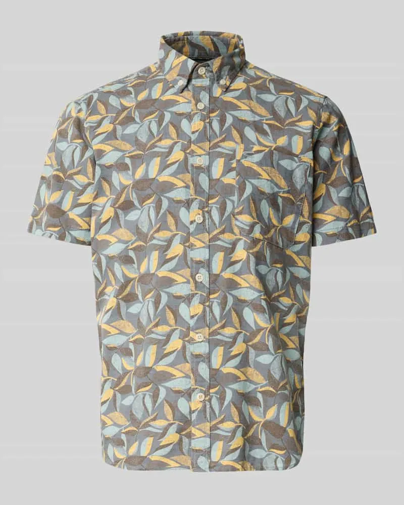 Camel Active Regular Fit Freizeithemd mit Button-Down-Kragen Taupe