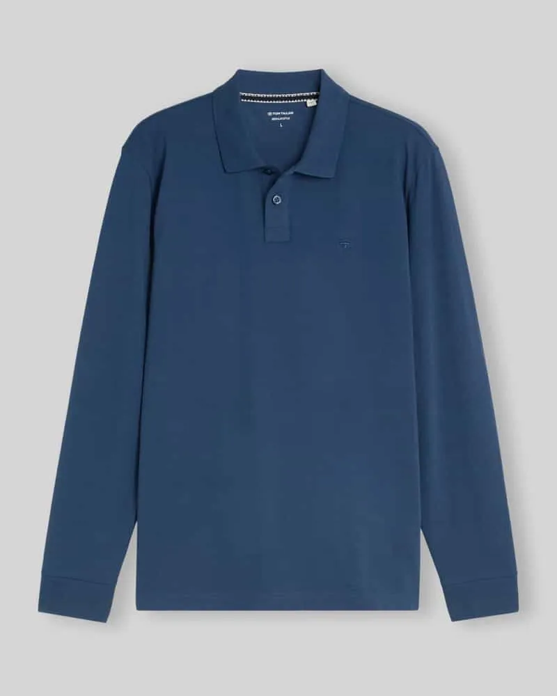 Tom Tailor Poloshirt mit Logo-Detail Blau
