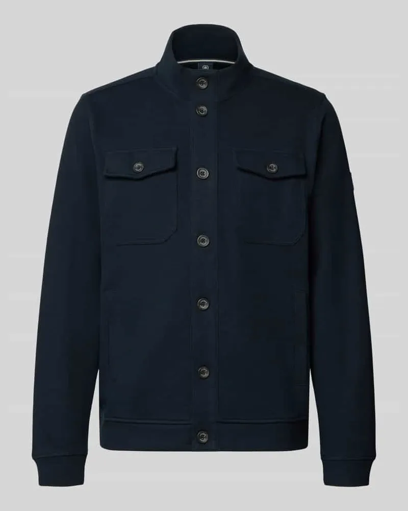 Lerros Regular Fit Jacke aus Baumwoll-Mix Modell 'SELANIK Marine