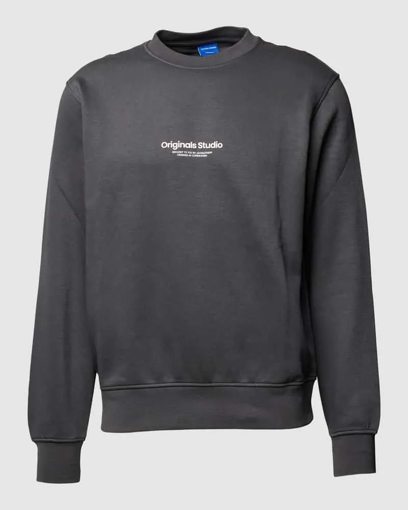 Jack & Jones Sweatshirt mit Label-Print Modell 'VESTERBRO 