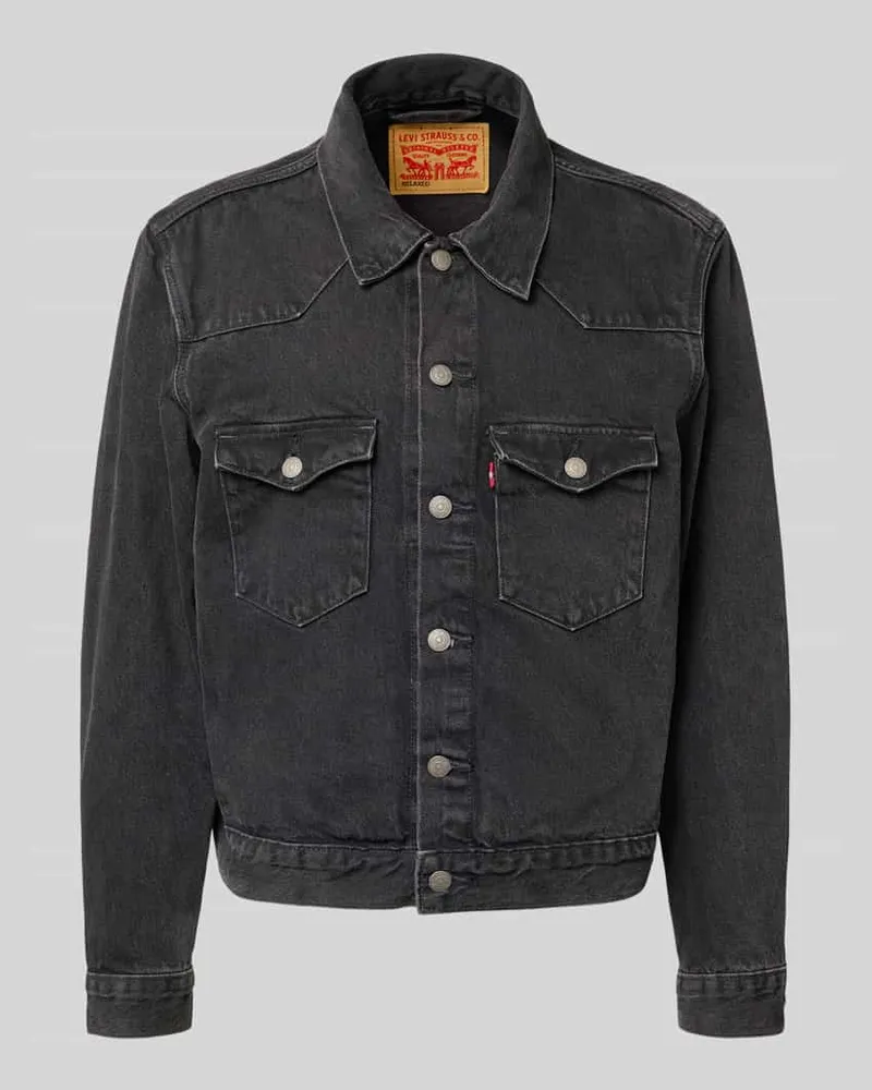 Levi's Relaxed Fit Jeansjacke mit Brusttaschen 
