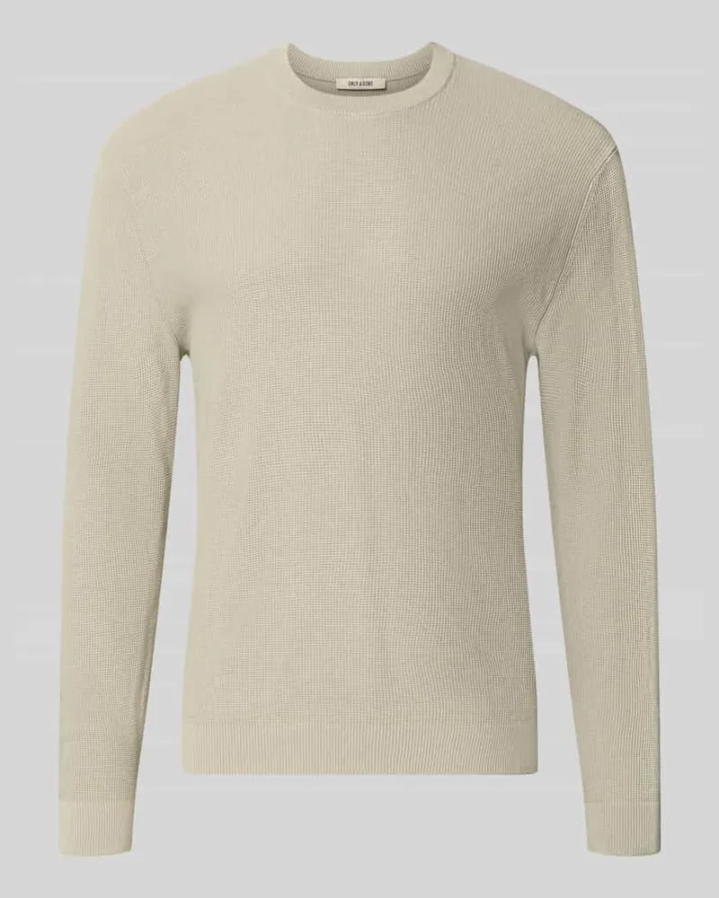 Only & Sons Regular Fit Pullover aus reiner Baumwolle Modell 'TONY Lind