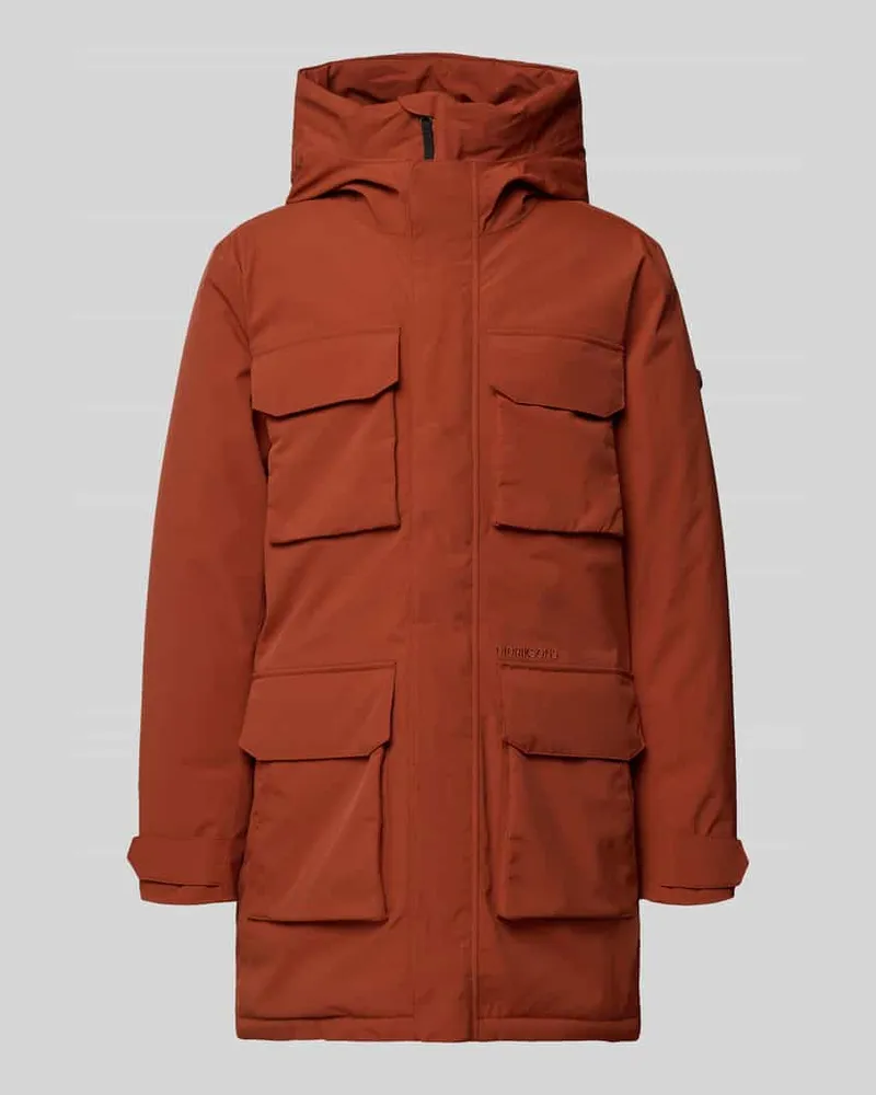 Didriksons 1913 Parka mit Pattentaschen Modell 'AIDEN Rostrot