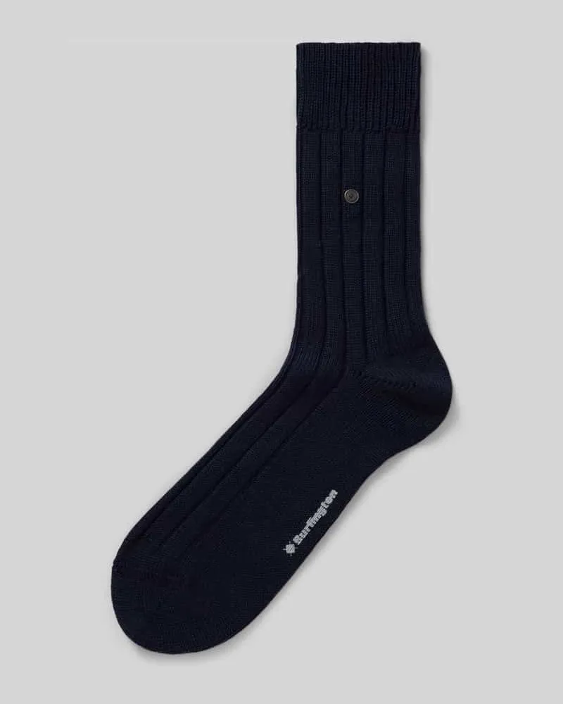 Burlington Wollsocken aus Schurwoll-Mix Modell 'Dover Marine