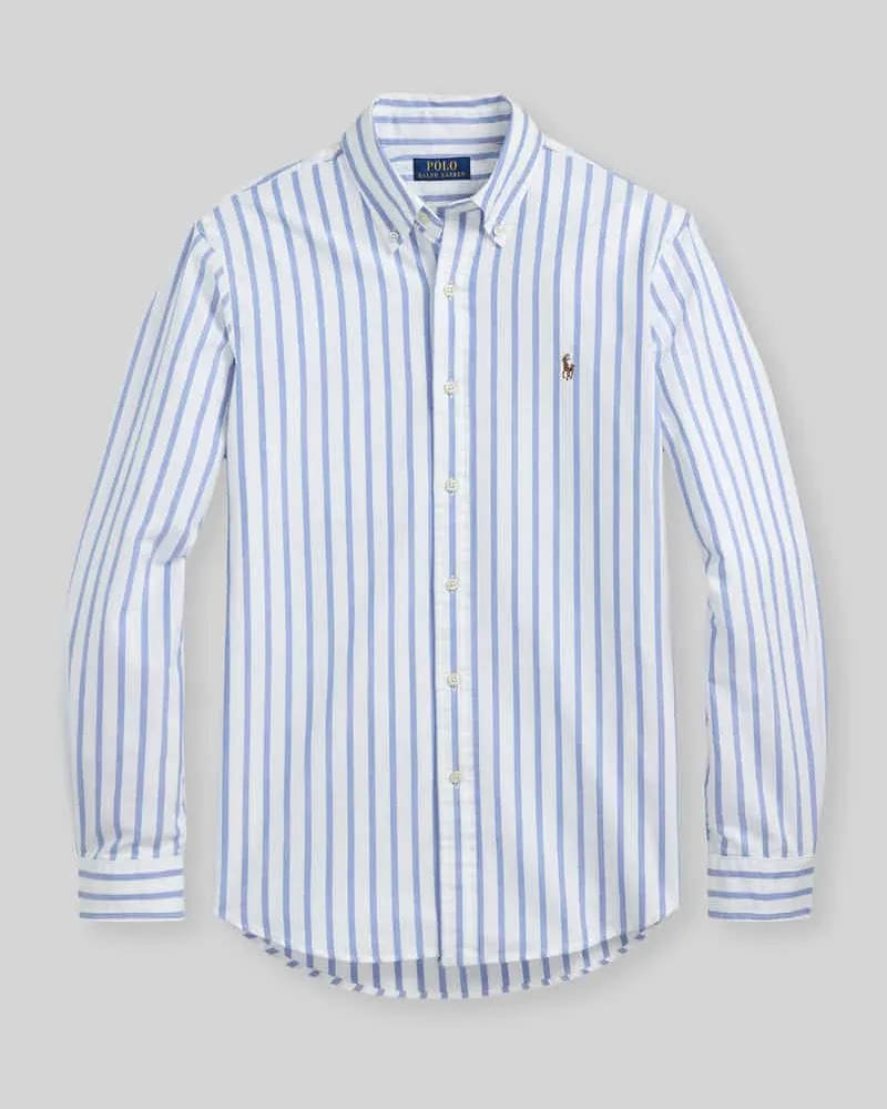 Ralph Lauren Regular Fit Freizeithemd aus reiner Baumwolle Bleu