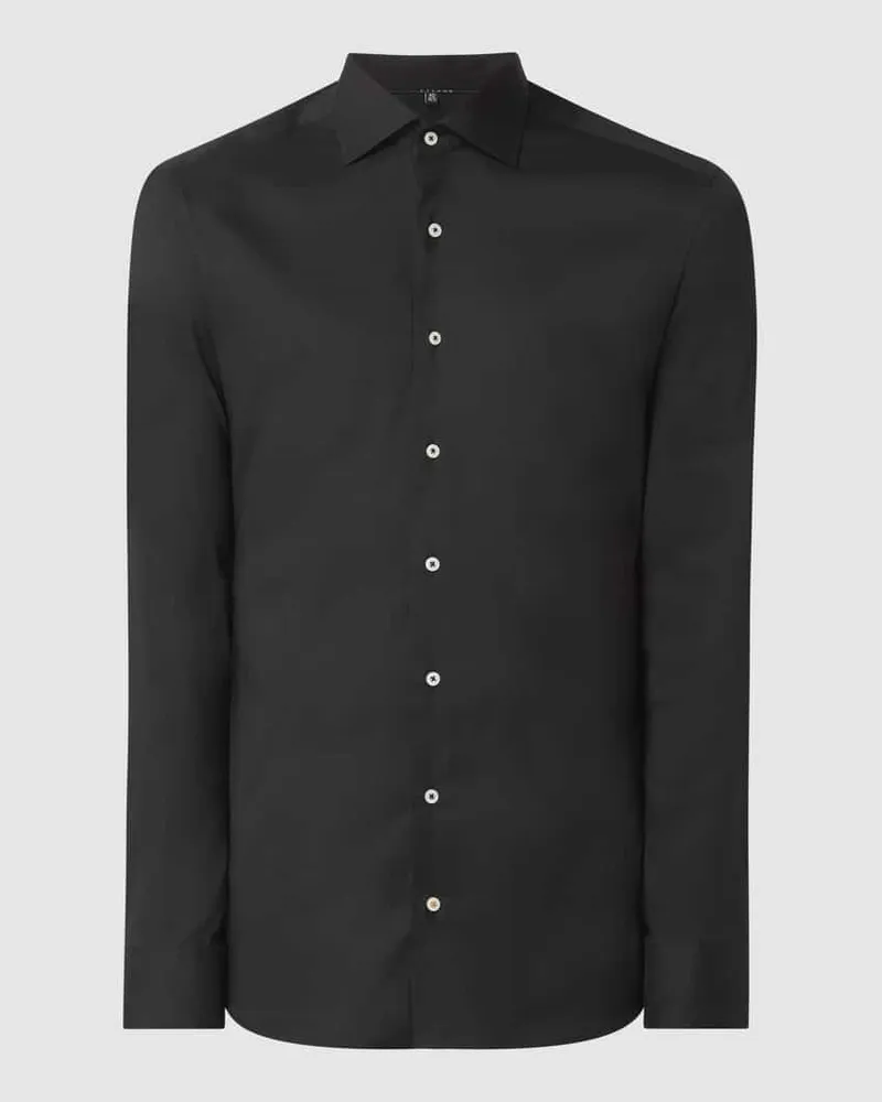 Eterna Slim Fit Businesshemd mit Stretch-Anteil aus Twill 