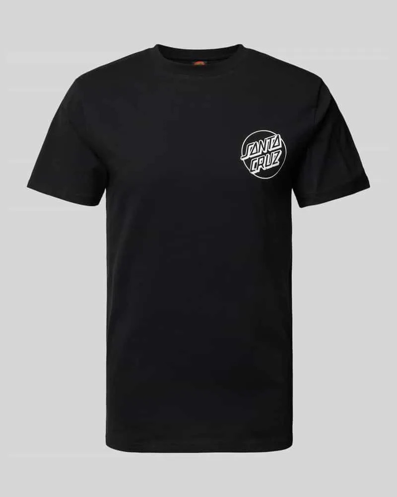 Santa Cruz T-Shirt mit Label-Print Black