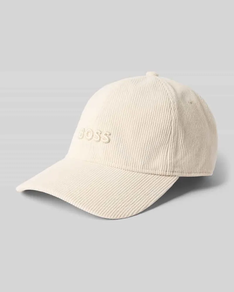 HUGO BOSS Cap mit Label-Stitching Modell 'Zed-CO Offwhite