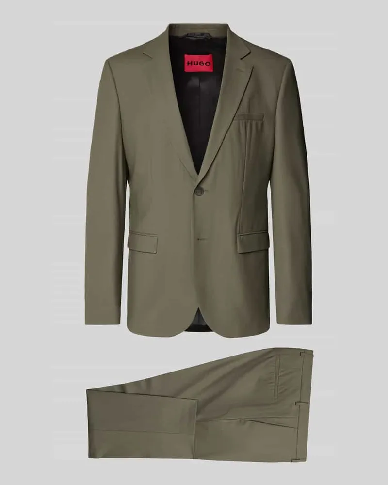 HUGO BOSS Slim Fit Anzug mit 2-Knopf-Sakko 