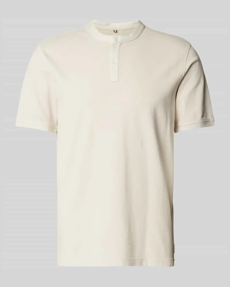 cinque Slim Fit Poloshirt mit Rundhalsausschnitt Modell 'LANO Sand