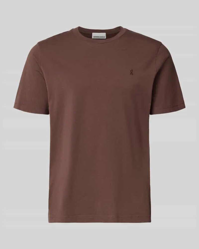 Armedangels Regular Fit T-Shirt aus reiner Baumwolle Modell 'JAAMES Schoko