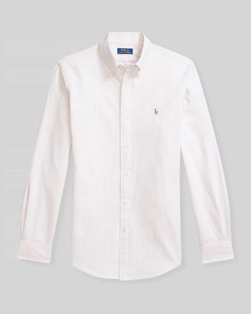 Ralph Lauren Regular Fit Freizeithemd aus reiner Baumwolle Beige